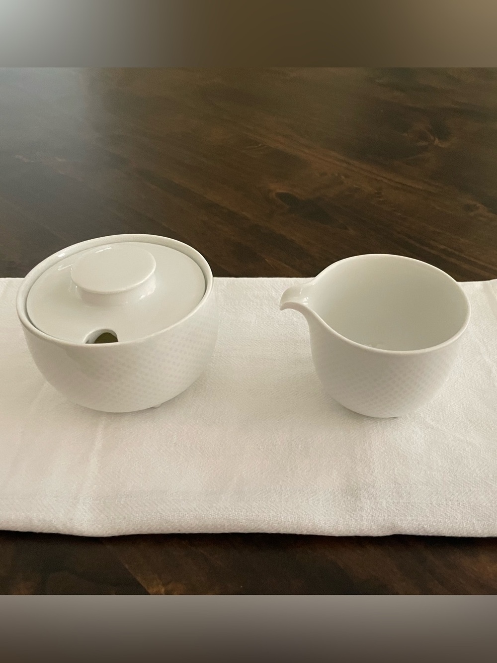 Rosenthal “Century White” (Rim) - Continental Creamer and Sugar Bowl - Picture 2 of 11